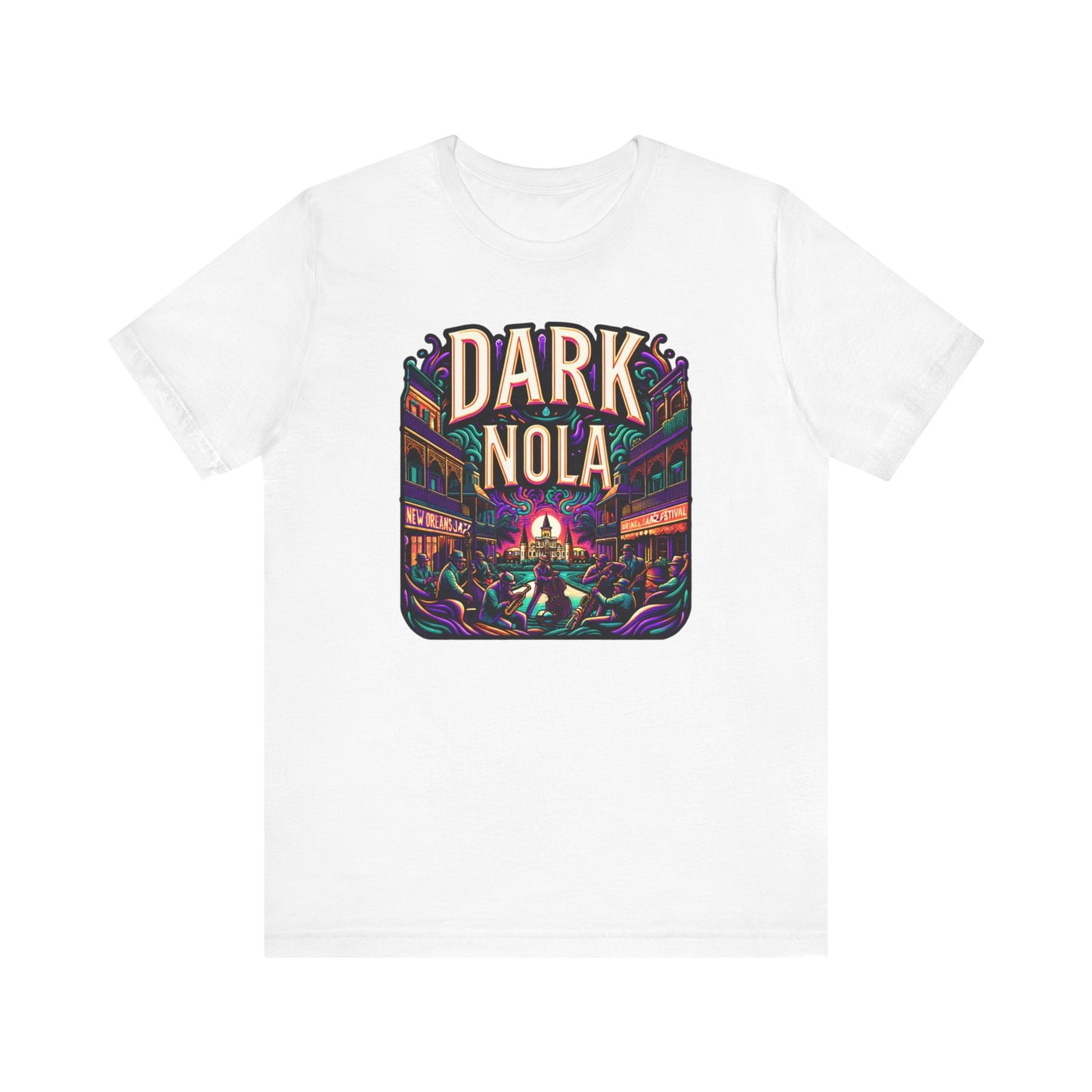 Dark Nola Jazz Festival Unisex Jersey Short Sleeve Tee