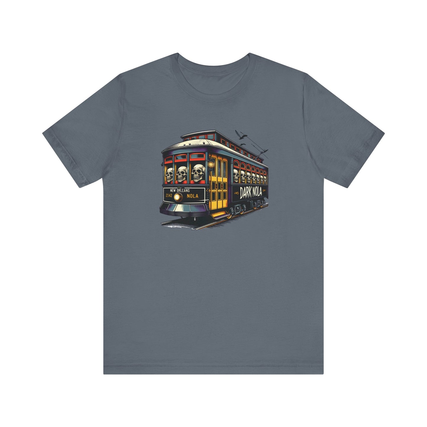 Skull Street Car Unisex Jersey Short Sleeve Tee