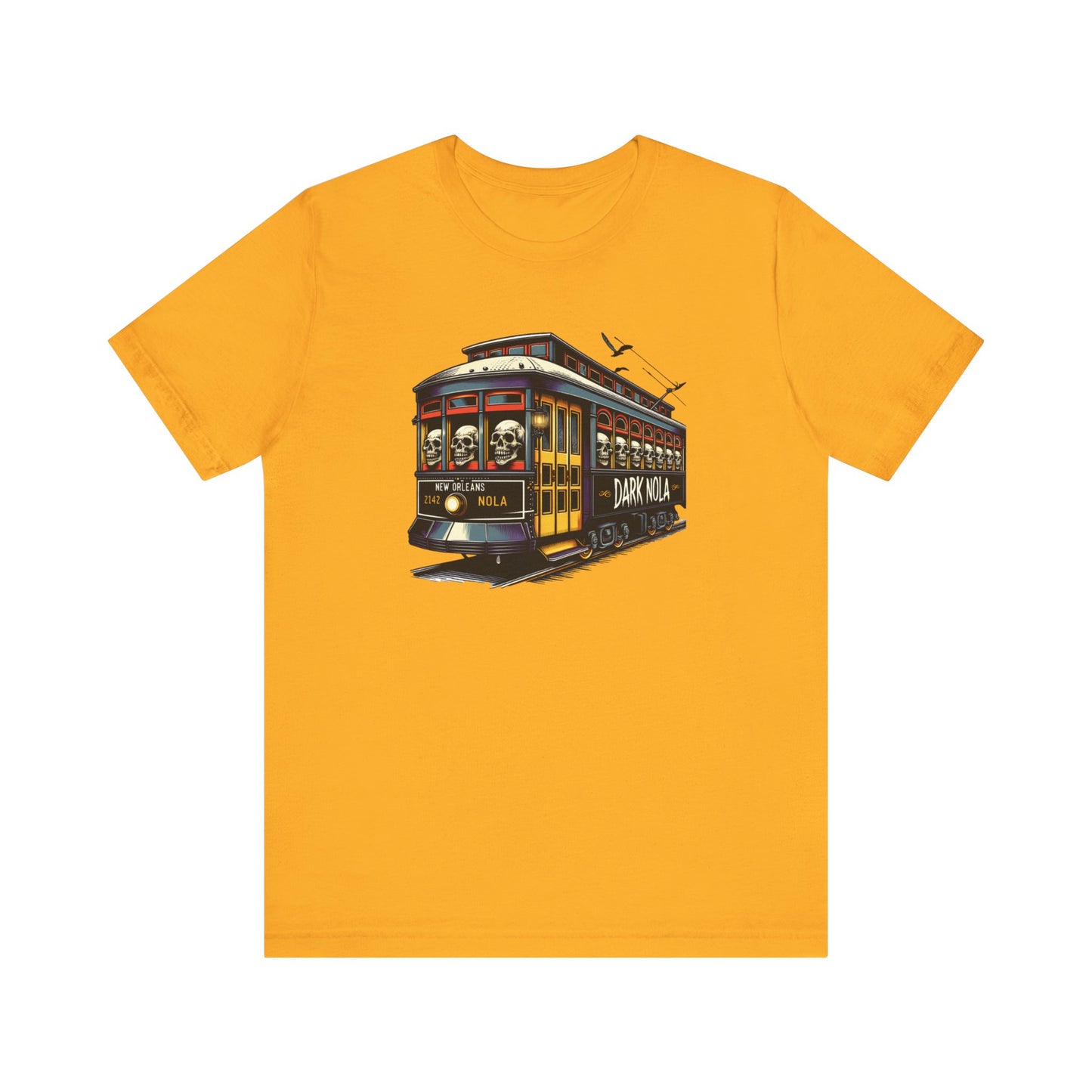 Skull Street Car Unisex Jersey Short Sleeve Tee