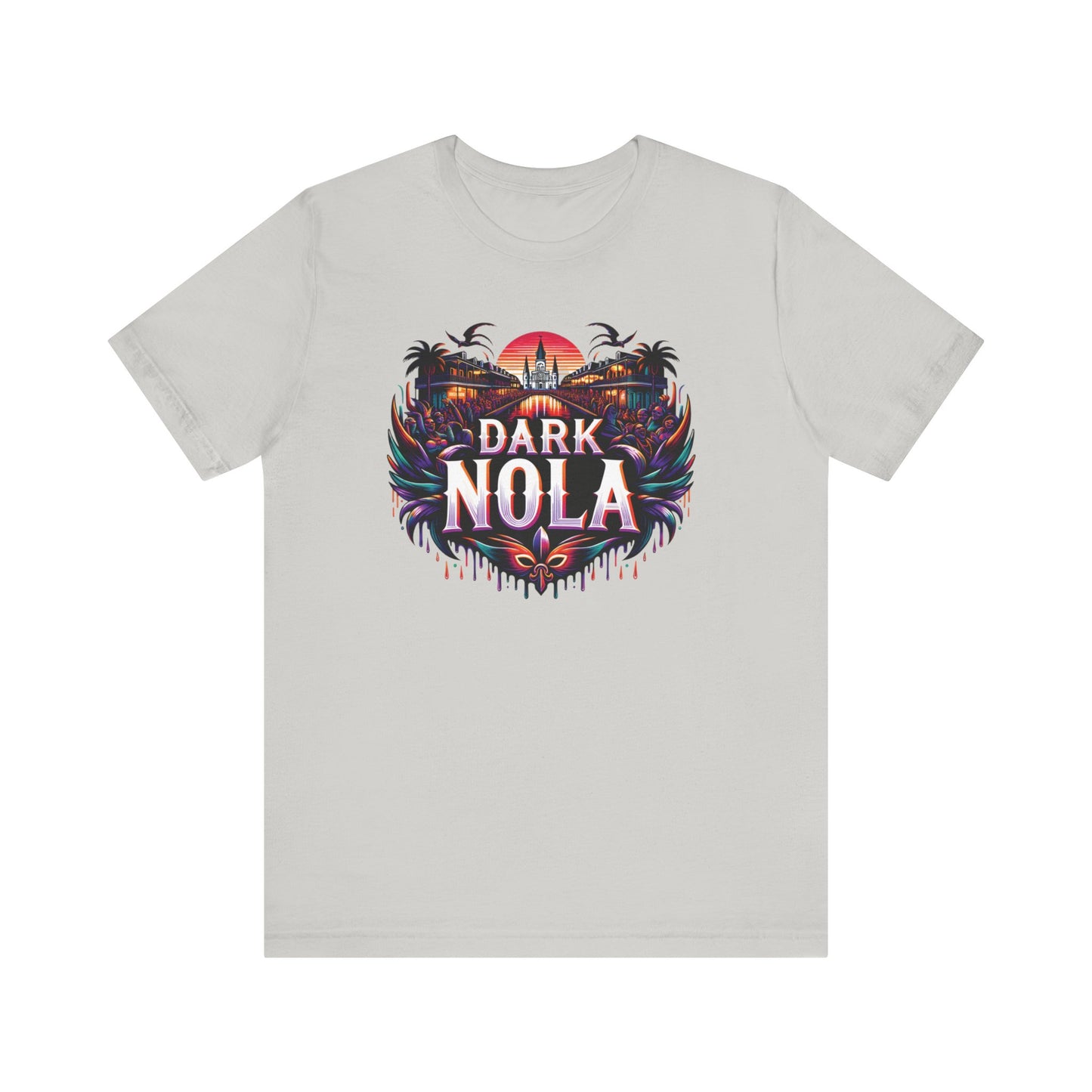 Dark Nola Festival Drip Unisex Jersey Short Sleeve Tee