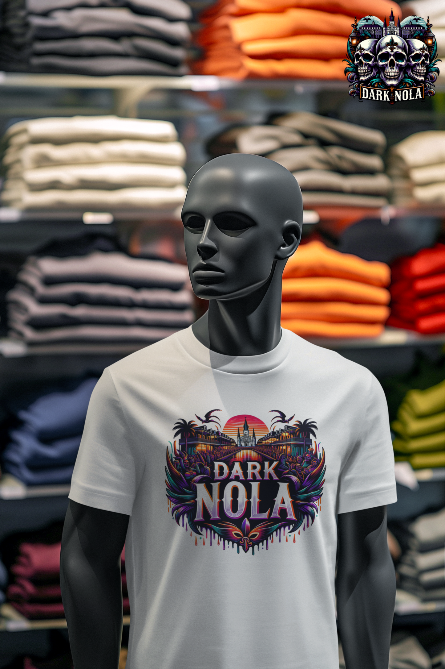 Dark Nola Festival Drip Unisex Jersey Short Sleeve Tee
